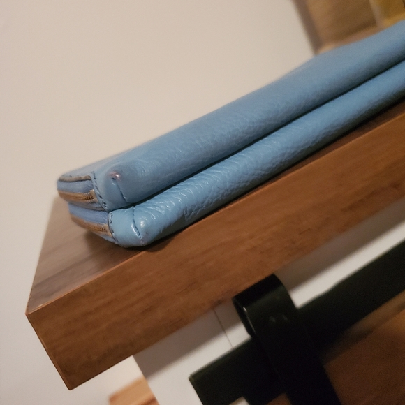 Coach Tiffany Blue Double Wallet with Wristlet strap - Picture 8 of 16